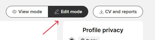A screenshot of edit mode.