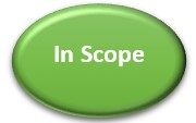 Oval shape with the words 'In Scope'