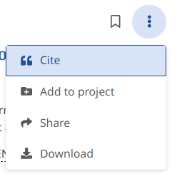 A screenshot of Google scholar search results with an arrow pointing to the My Library tab and another arrow pointing to the save button.