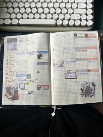 Image of page from the author's planner