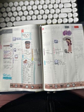 Image of page from the author's planner